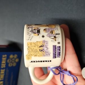 Disney Starbucks Been There Black Panther Wakanda Forever ORNAMENT 2oz Mug NIB